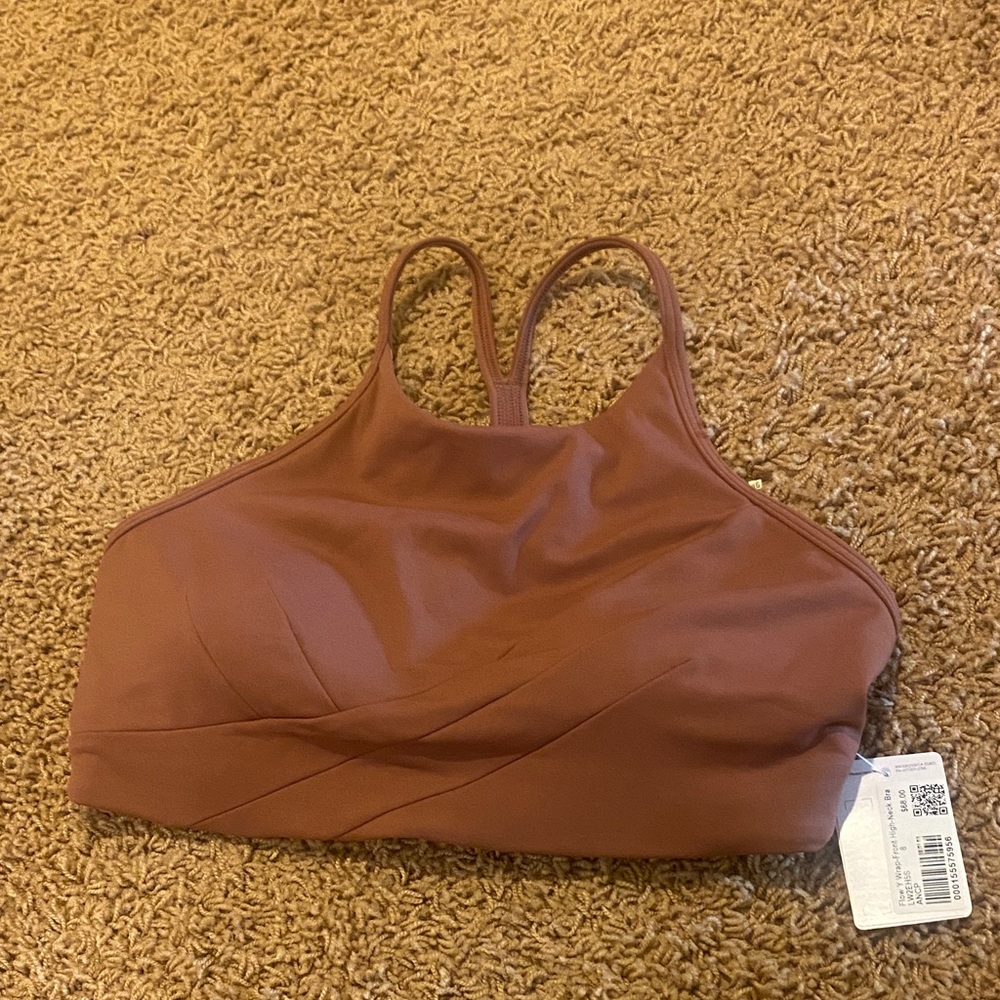 NWT lululemon Flow Y wrap front high neck bra